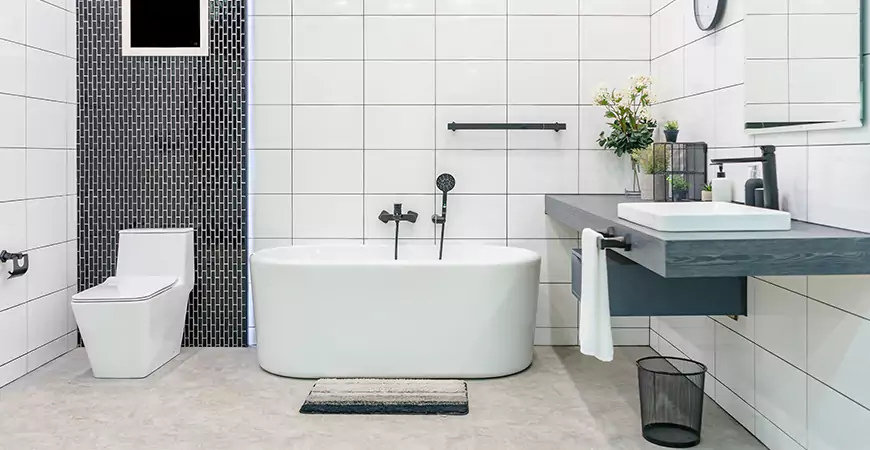 Contemporary Shower Remodel in Lewiston